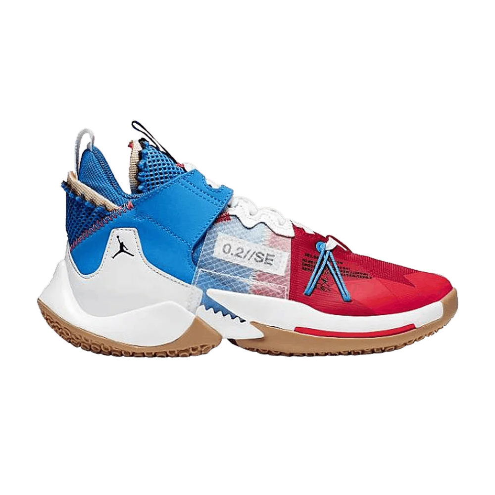 Кроссовки Air Jordan Why Not Zer0.2 SE GS 'Racer Blue Red Gum'