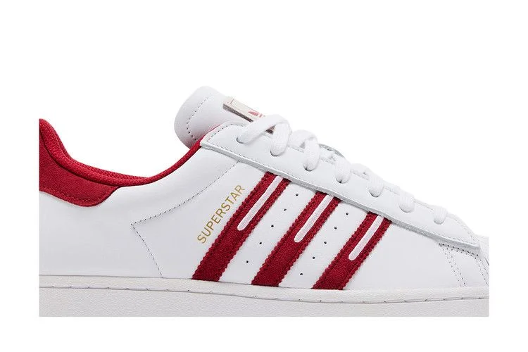 Кроссовки adidas Superstar 'Embroidered Red Stripes'