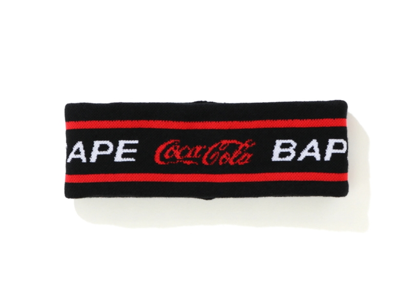 Повязка на голову BAPE x Coca Cola Headband Black
