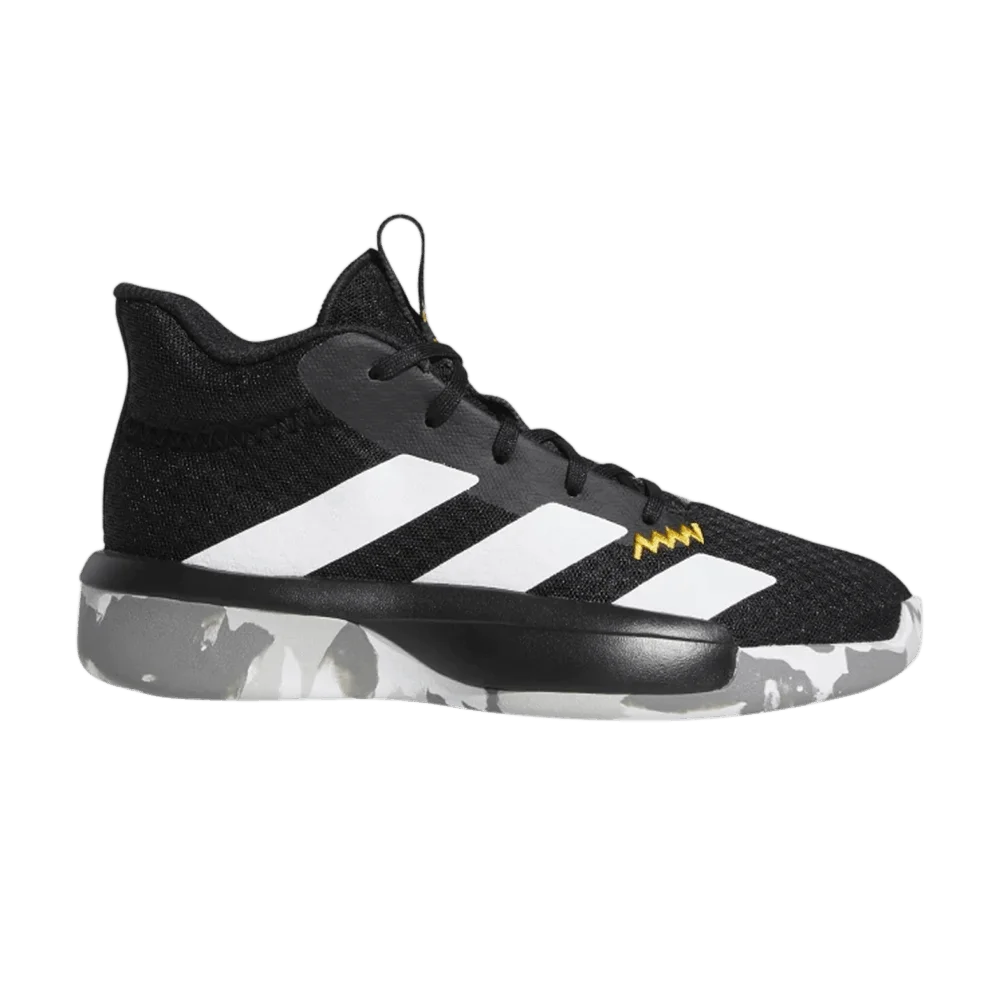 Кроссовки Adidas Pro Next 2019 J 'Black White Gold'