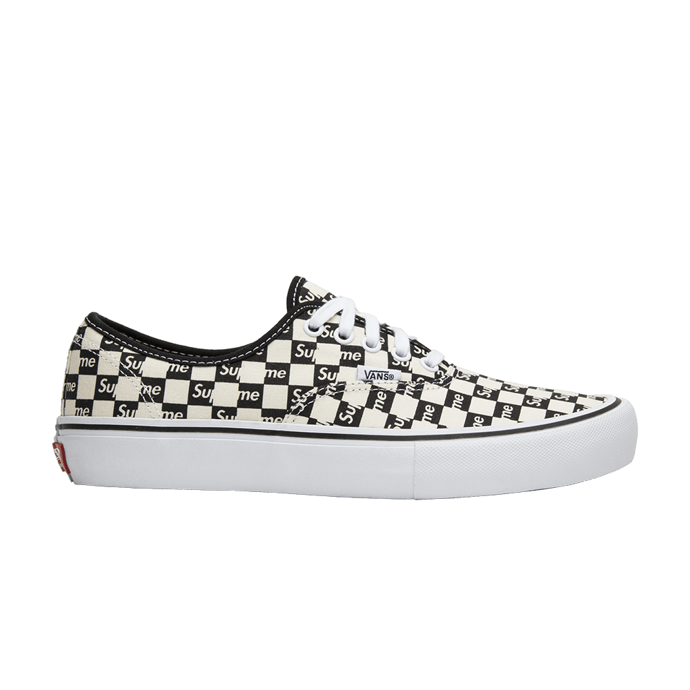 Кроссовки Vans Supreme x Authentic Pro 'Checkered Black'