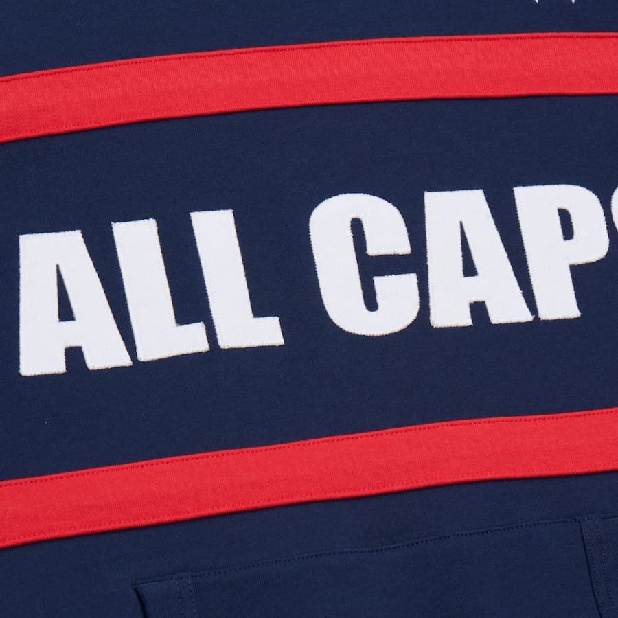 Худи Mitchell & Ness Navy Washington Capitals Head Coach Fleece Pullover Hoodie