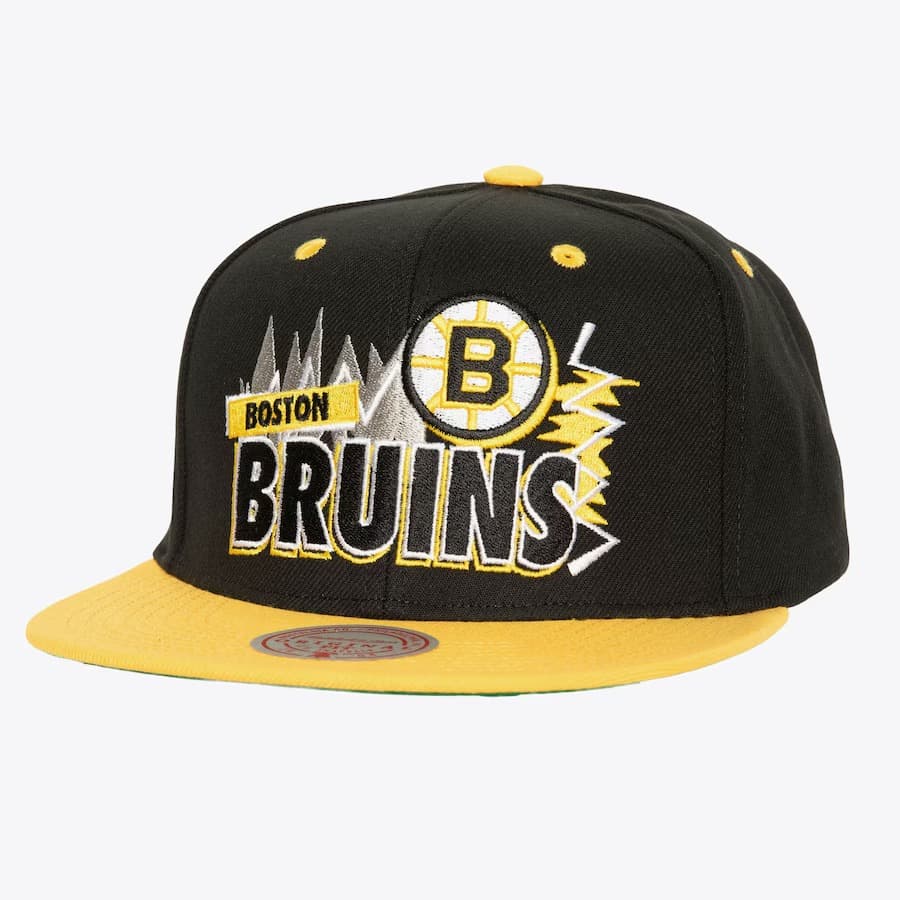 Mitchell-Ness-Black-Boston-Bruins-Buzz-Vintage-Snapback-Hat