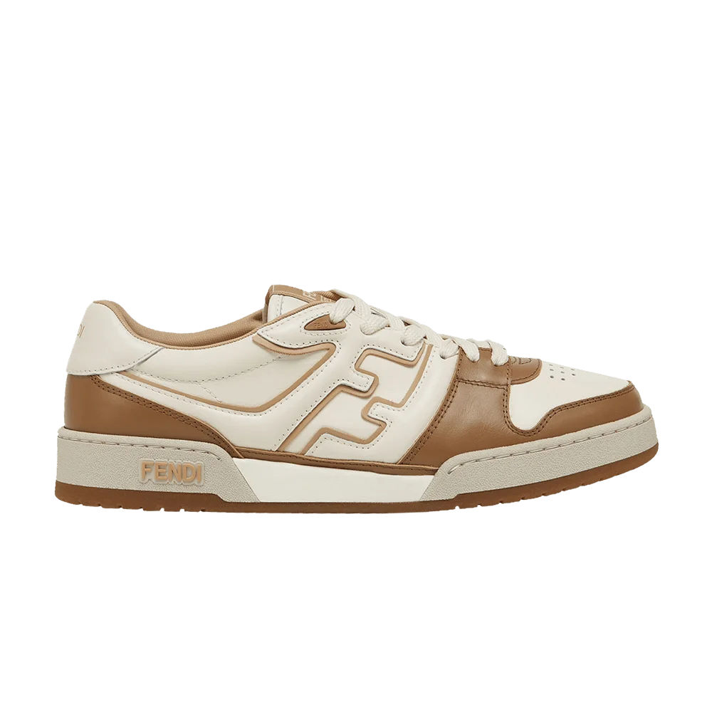 Krossovki-Fendi-Match-White-Brown