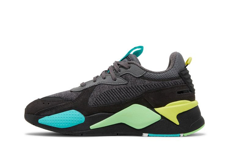 Кроссовки Puma RS-X Highlighter 'Castlerock Fluorescent Yellow'