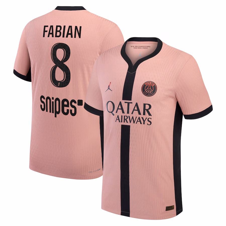 Футбольное джерси PSG Jordan Third Dri-FIT ADV Match Shirt 2024-25 Fabian 8