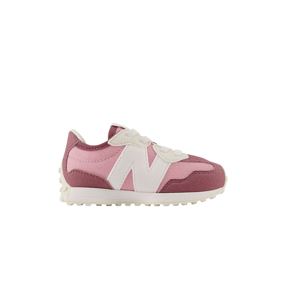 Кроссовки New Balance 327 Bungee Lace Toddler Wide 'Washed Burgundy Hazy Rose'