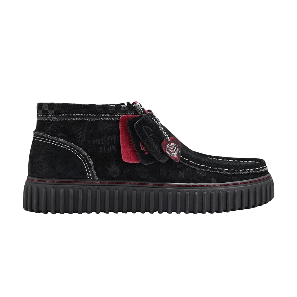 Кроссовки Stranger Things x Clarks Torhill Hi 'Hellfire Club - Black'