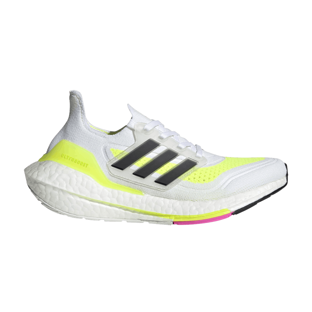 Кроссовки adidas UltraBoost 21 J 'White Solar Yellow'