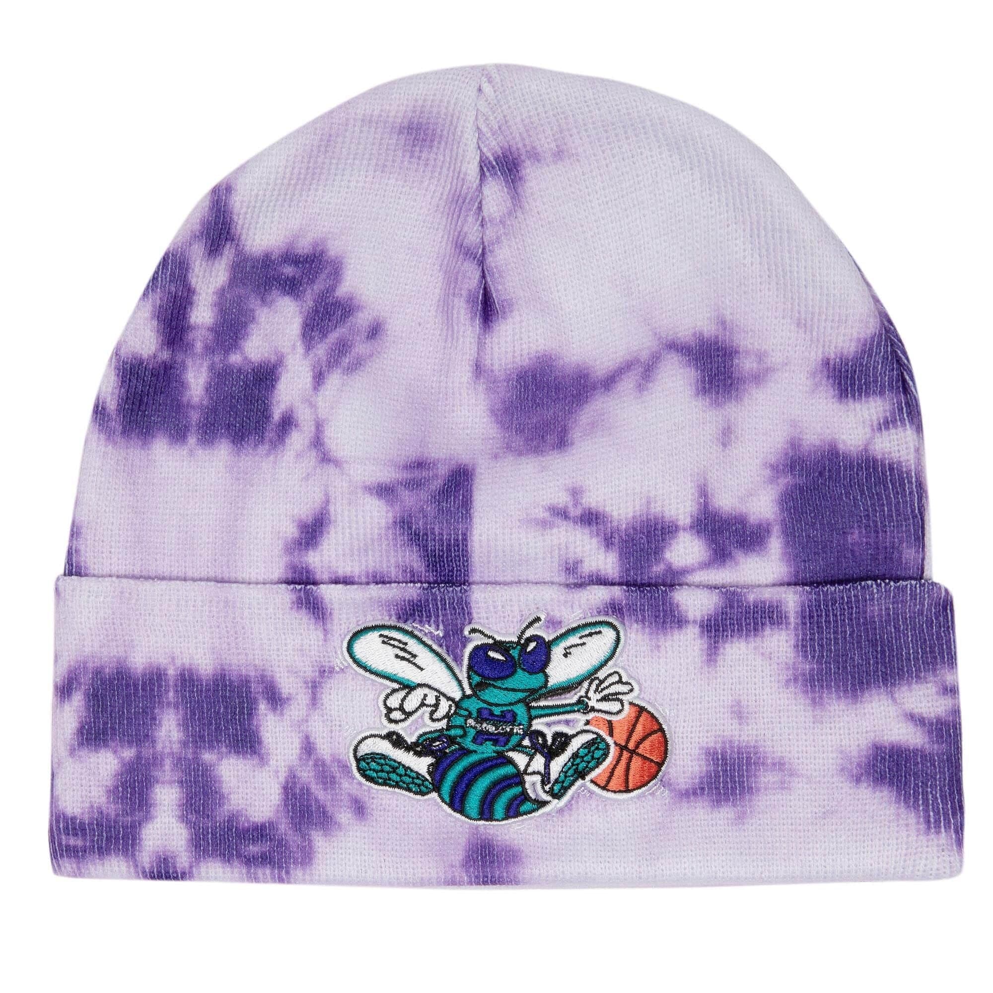 Mitchell-Ness-Tie-Dye-Knit-HWC-Charlotte-Hornets-Beanie