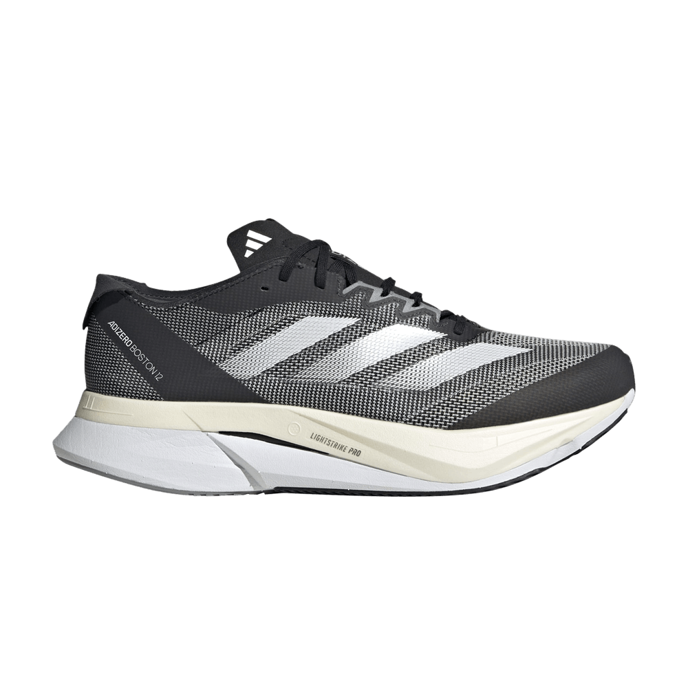 Кроссовки Adidas Adizero Boston 12 Wide 'Black Carbon'