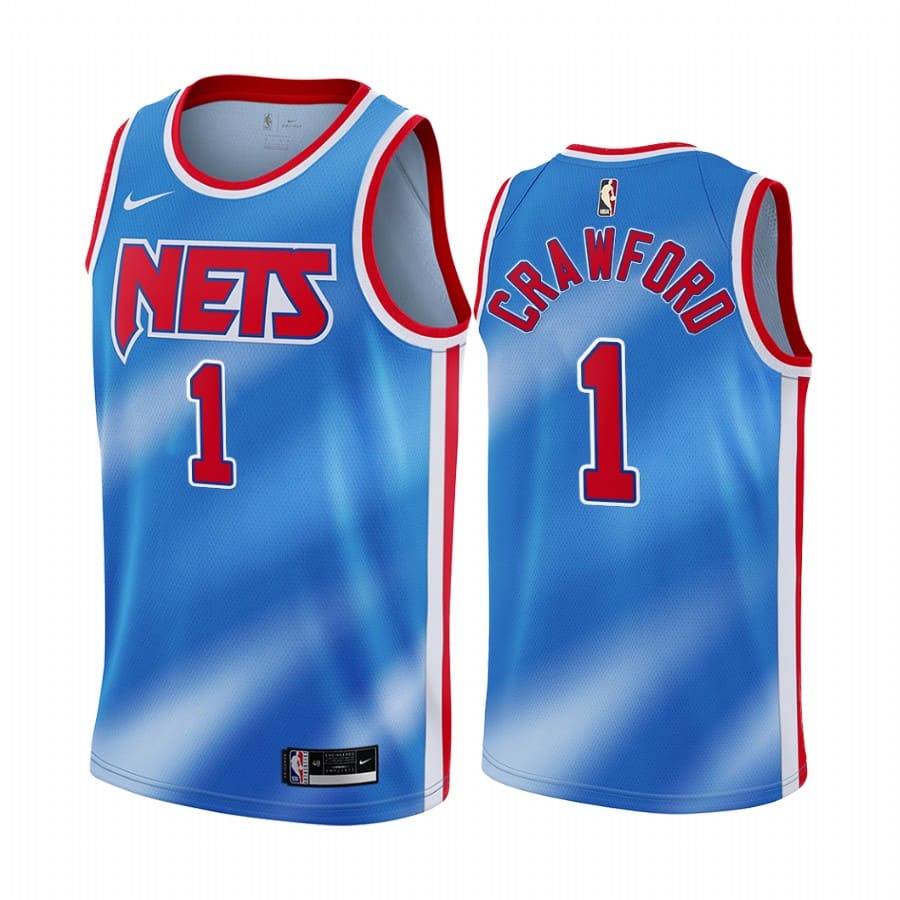 Баскетбольная джерси 2020-21 Brooklyn Nets #1 Jamal Crawford Classic Edition Blue Swingman Jersey
