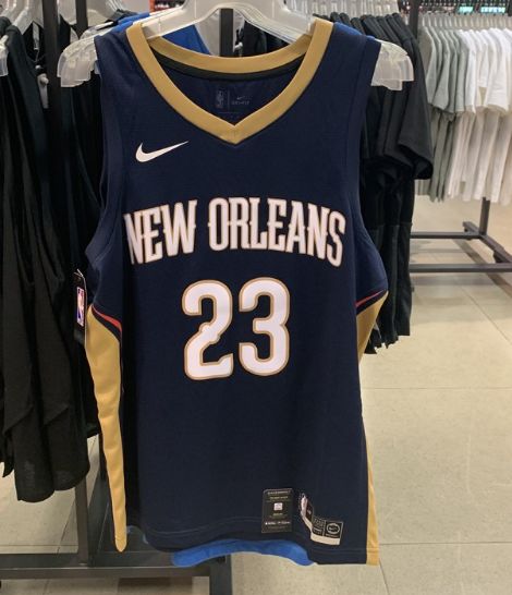 Баскетбольная джерси 2017-18 Anthony Davis Pelicans #23 Icon Navy