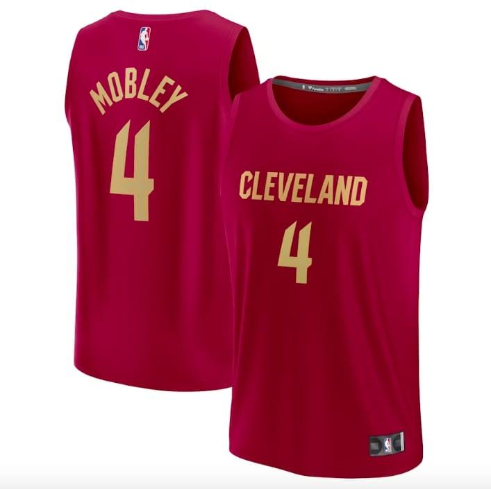Баскетбольная джерси 2022-23 Cleveland Cavaliers #4 Evan Mobley Fast Break Icon Wine Jersey