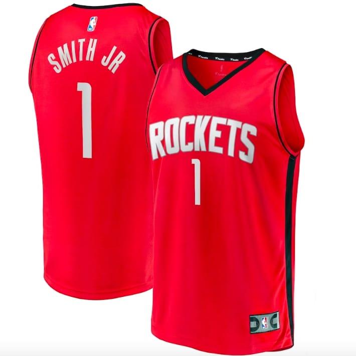 2022-NBA-Draft-First-Round-Pick-Houston-Rockets-1-Jabari-Smith-Jr.-Fast-Break-Icon-Red-Jersey-1