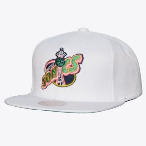 Mitchell-Ness-White-Seattle-SuperSonics-So-Fresh-Snapback-Hat-300x300