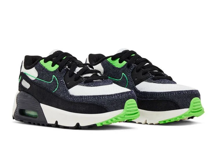 Krossovki-Nike-Air-Max-90-Leather-SE-TD-Black-Scream-Green-7