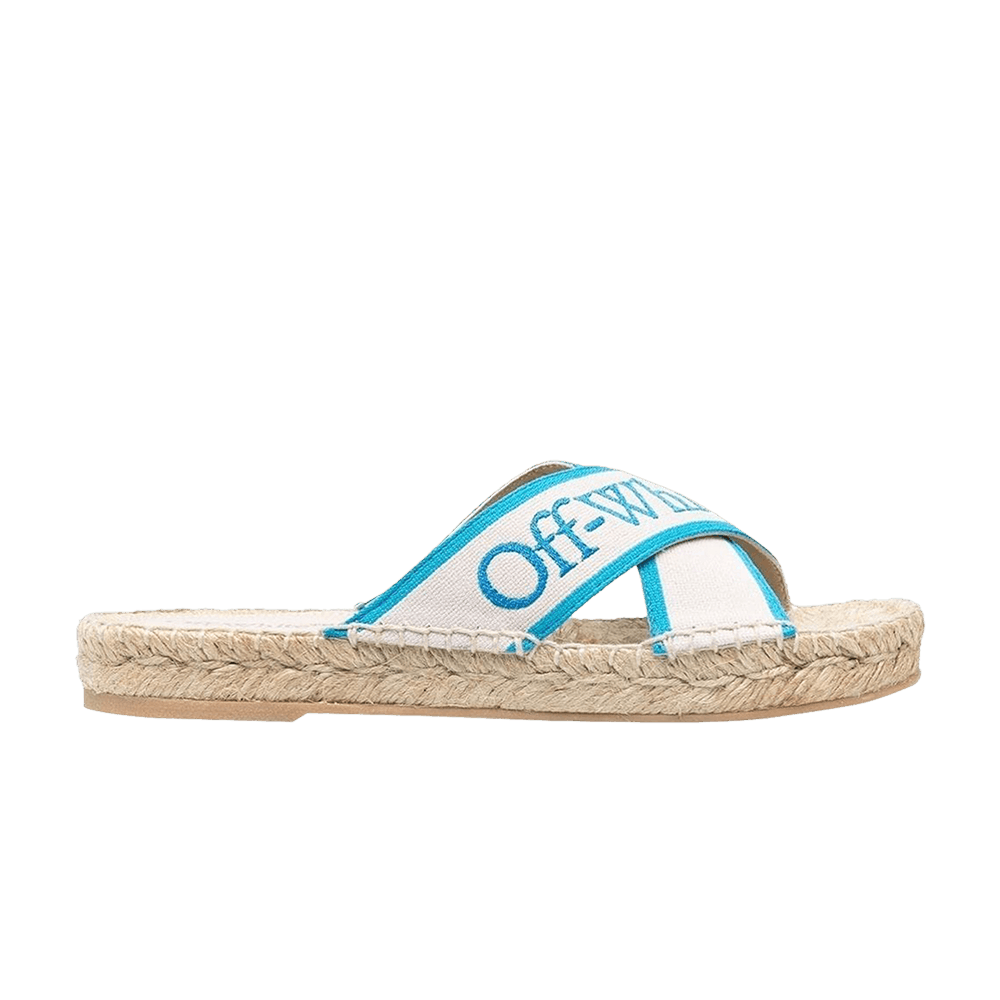 Кроссовки Off-White Wmns Bookish Criss-Cross Espadrille Sliders 'Nude Blue'