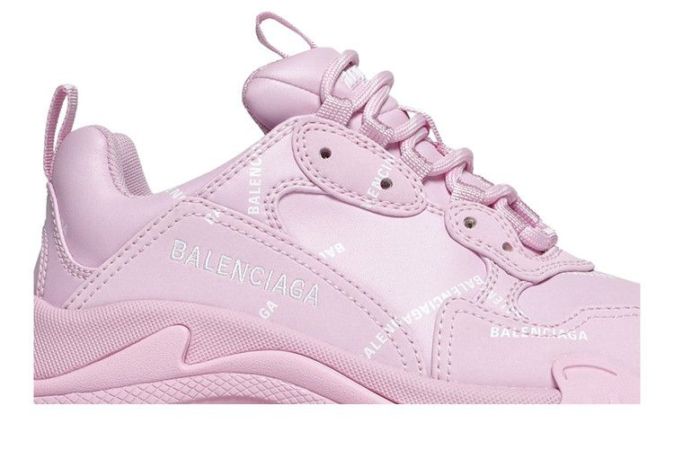 Кроссовки Balenciaga Wmns Triple S Sneaker 'Allover Logo - Pink'
