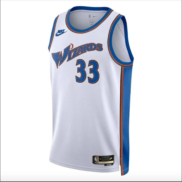 Баскетбольная джерси 2022-23 Washington Wizards #33 Kyle Kuzma Swingman Classic White Jersey