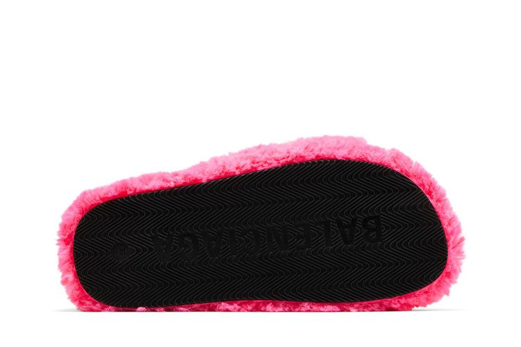 Balenciaga Wmns Furry Slides 'Faux Fur - Hot Pink'