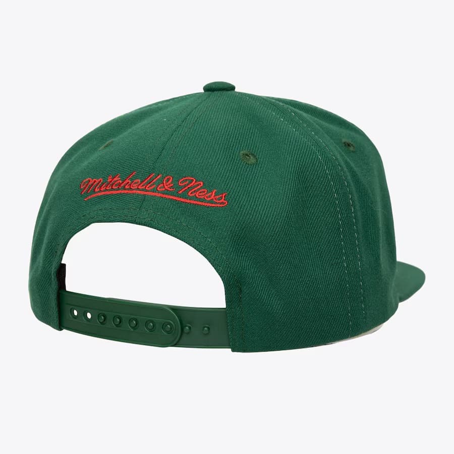 Бейсболка Mitchell & Ness Green Minnesota Wild Day 4 Snapback Hat