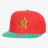 Mitchell-Ness-Red-New-York-Yankees-Cooperstown-Collection-Mistletoe-Snapback-Hat-100x100