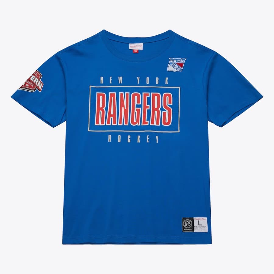 Футболка Mitchell & Ness Royal New York Rangers Team OG 2.0 Premium T-Shirt
