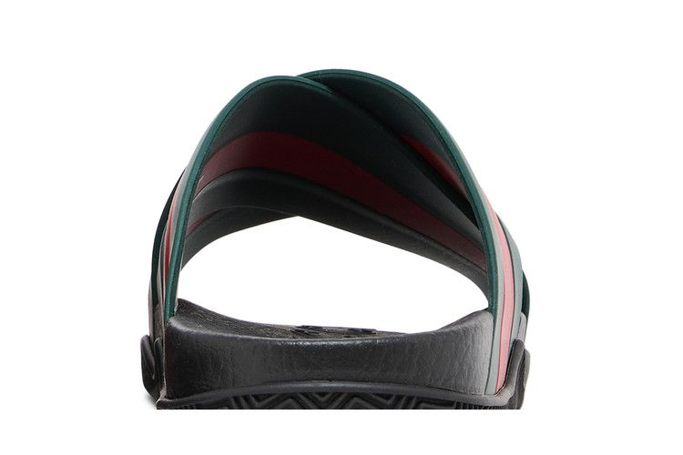 Кроссовки Gucci Wmns Slide Web Stripe 'Black'