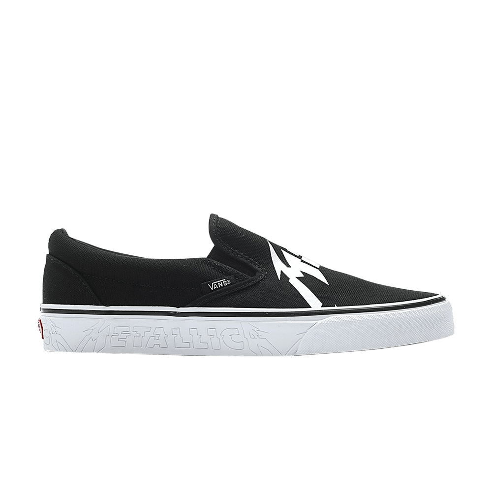 Кеды Metallica x Vans Classic Slip-On 'Black White'