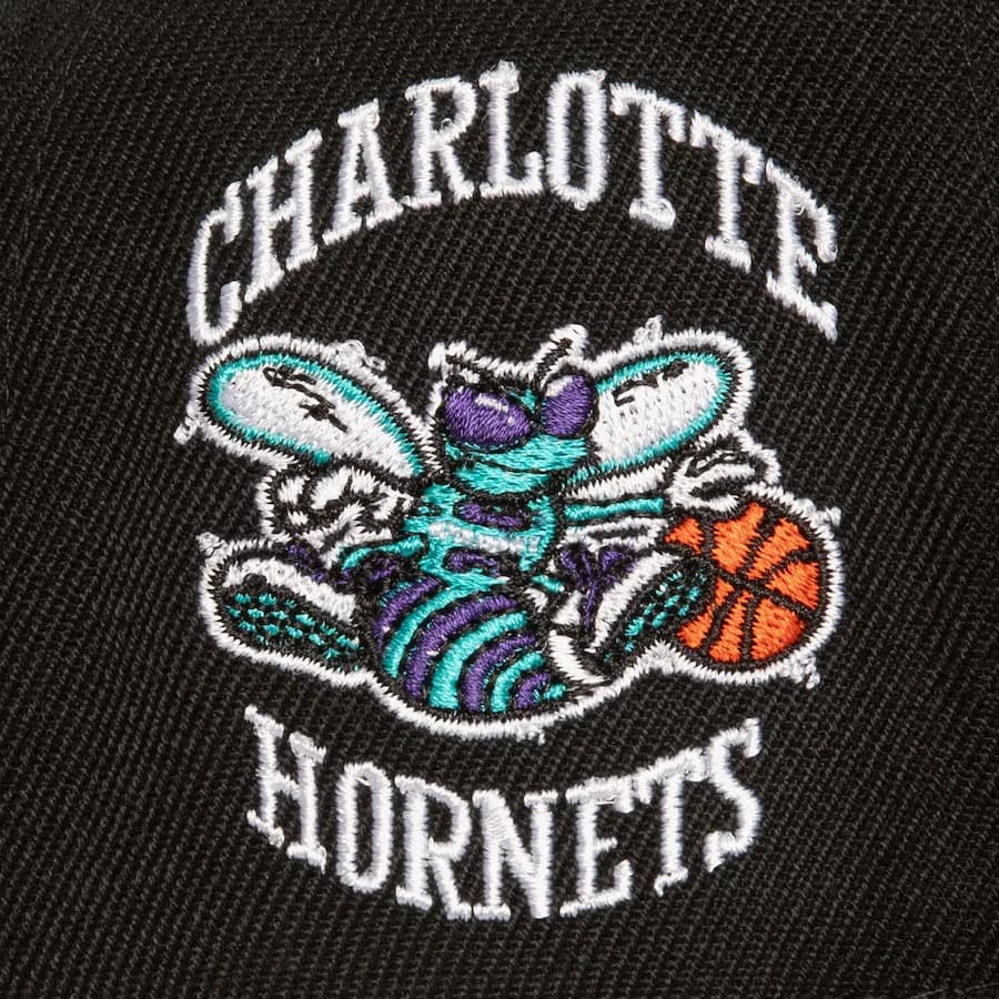 Mitchell-Ness-Black-Charlotte-Hornets-Hardwood-Classics-Triple-Play-Snapback-Hat-2