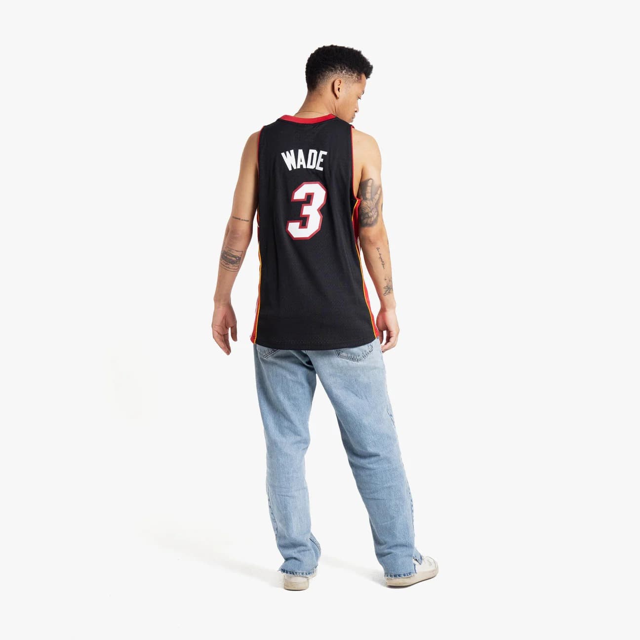 Баскетбольная джерси 2012-13 Miami Heat Dwyane Wade #3 Swingman Hardwood Classic Black Jersey