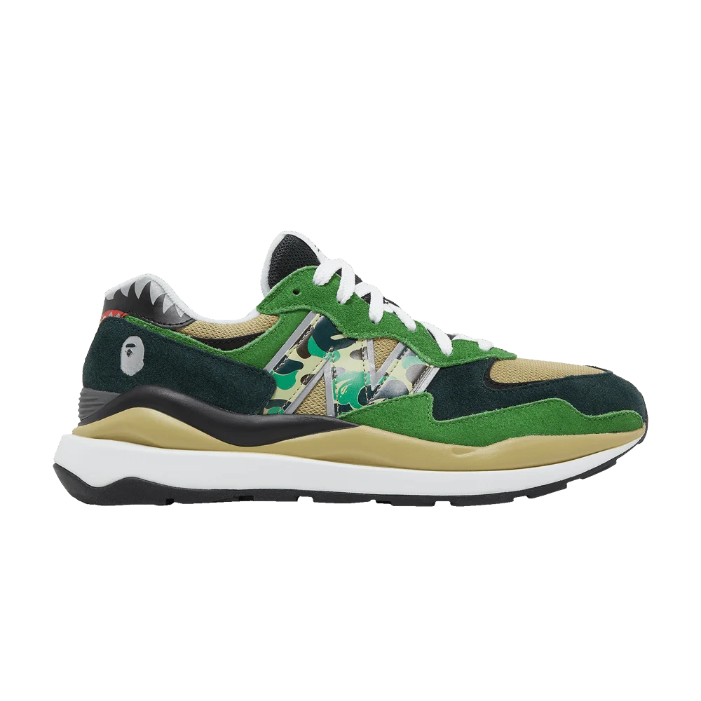 Кроссовки BAPE x New Balance 57/40 'Green'