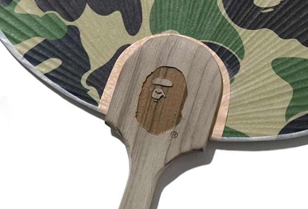 Веер BAPE ABC Camo Japanese Fan Green