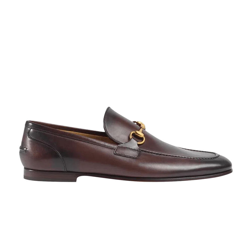 Krossovki-Gucci-Leather-Loafer-Brown