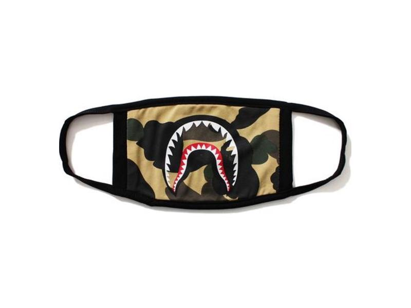 Маска BAPE 1st Camo Shark Mask Yellow