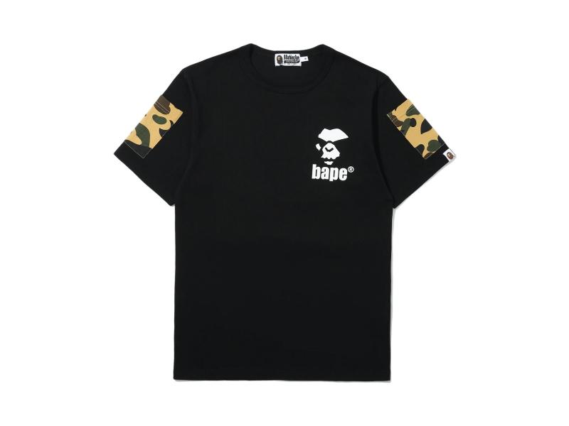 Футболка BAPE 1st Camo Sleeve Pocket Tee Black