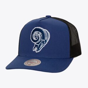 Mitchell-Ness-Navy-Los-Angeles-Rams-Core-Trucker-Snapback-Hat-300x300