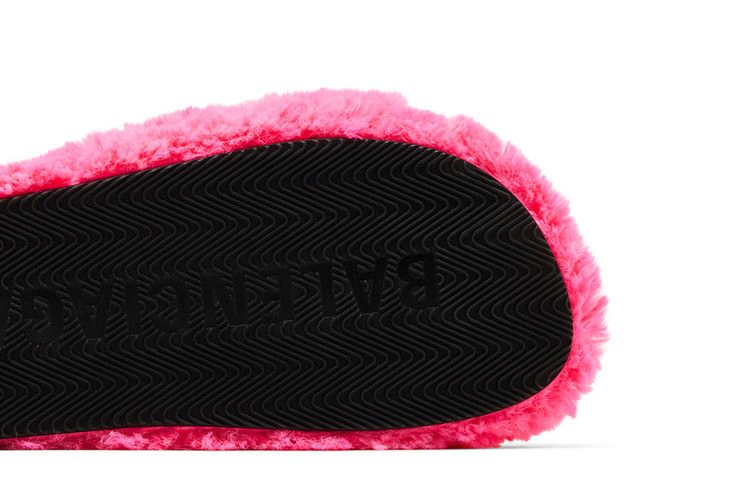 Balenciaga Wmns Furry Slides 'Faux Fur - Hot Pink'