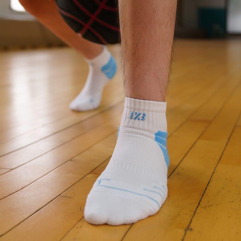 Спортивные носки Ehot 3X3 White-Blue Short Socks