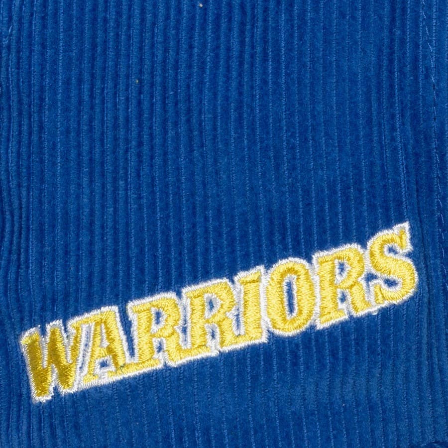 Бейсболка Mitchell & Ness Royal Gold Golden State Warriors Hardwood Classics Sueduroy Snapback Hat
