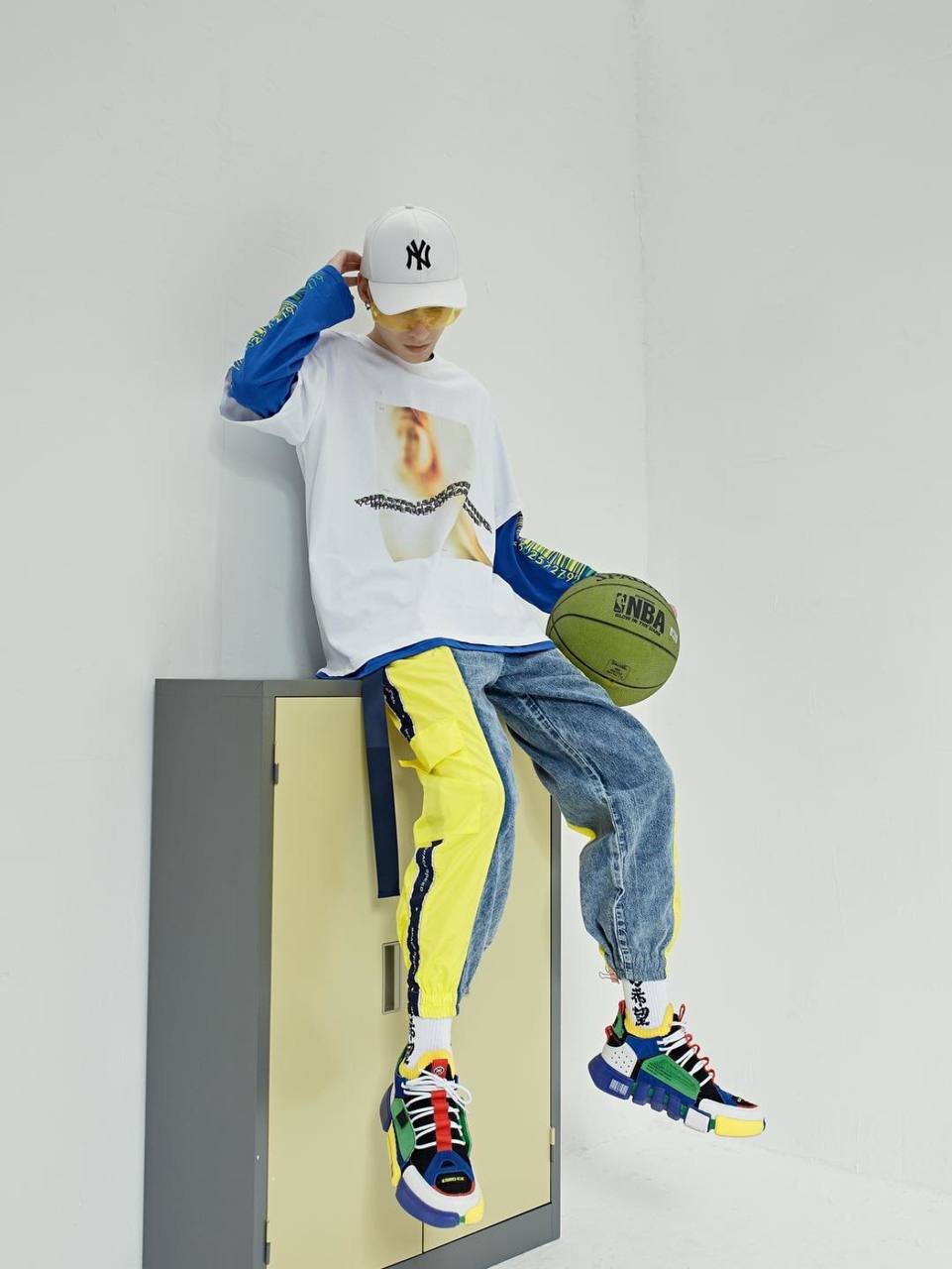 Кроссовки Li-Ning Wade Essence 2 ACE New York Fashion Week Blue Green