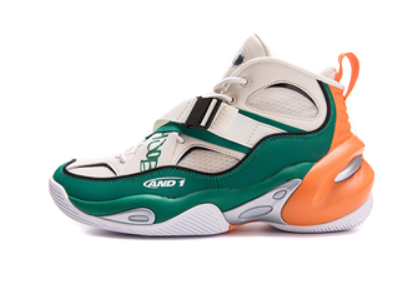 AND1-THE-X-STRAP-HI-Green-Orange-1