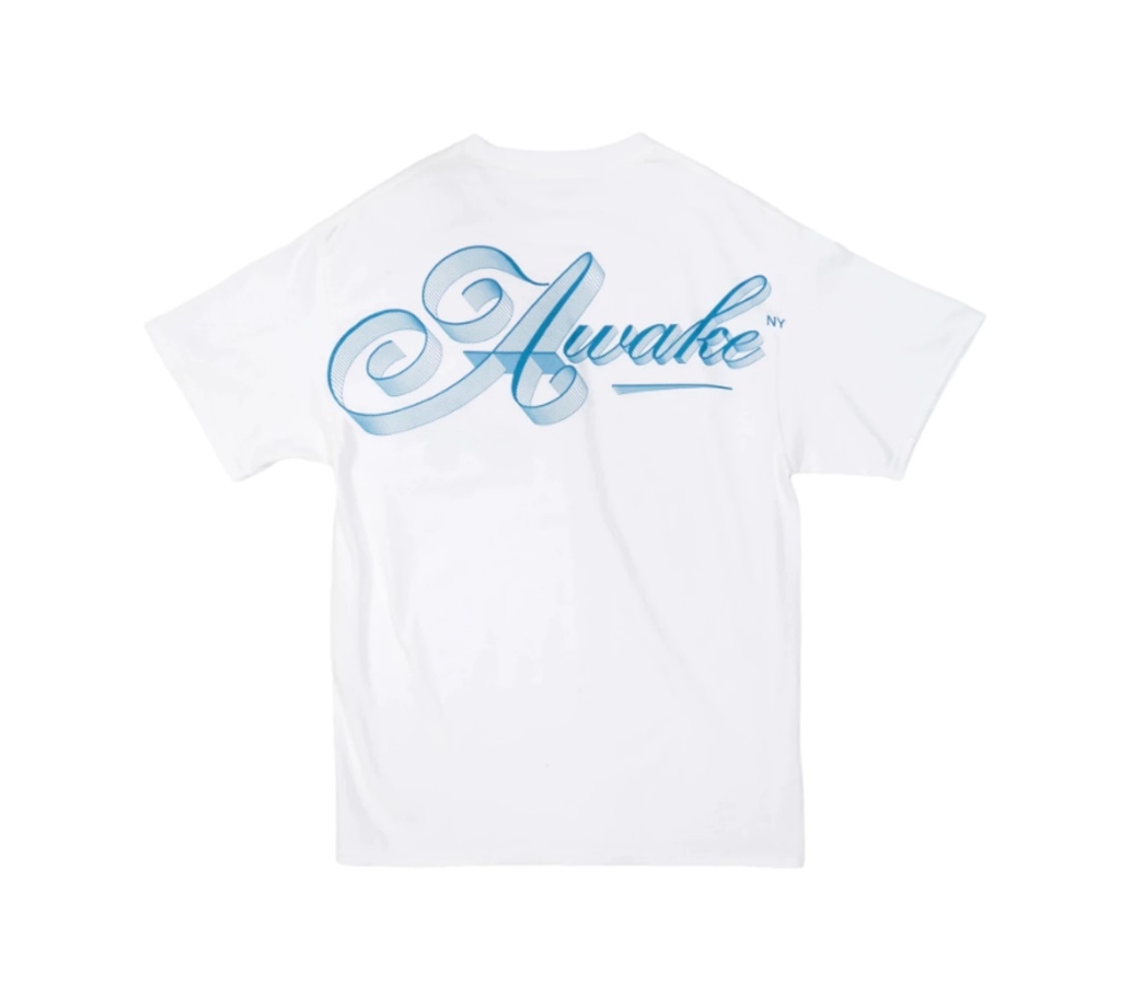 Футболка Awake Ribbon Script Logo Tee White