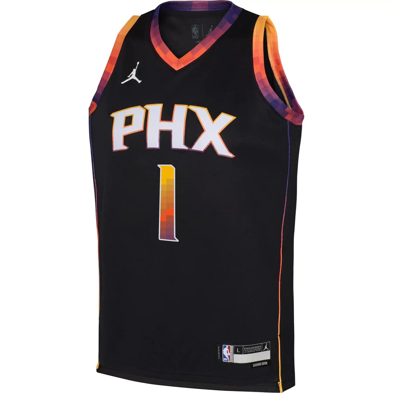 2022-23-Phoenix-Suns-Devin-Booker-1-Youth-Swingman-Statement-Edition-Black-Jersey-5