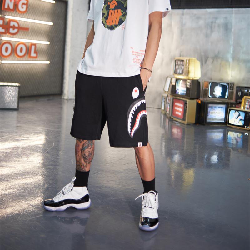 Спортивные шорты BAPE Side Shark Beach Shorts Black