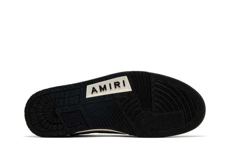 Кроссовки Amiri Skel Top Low 'Black White' 2024