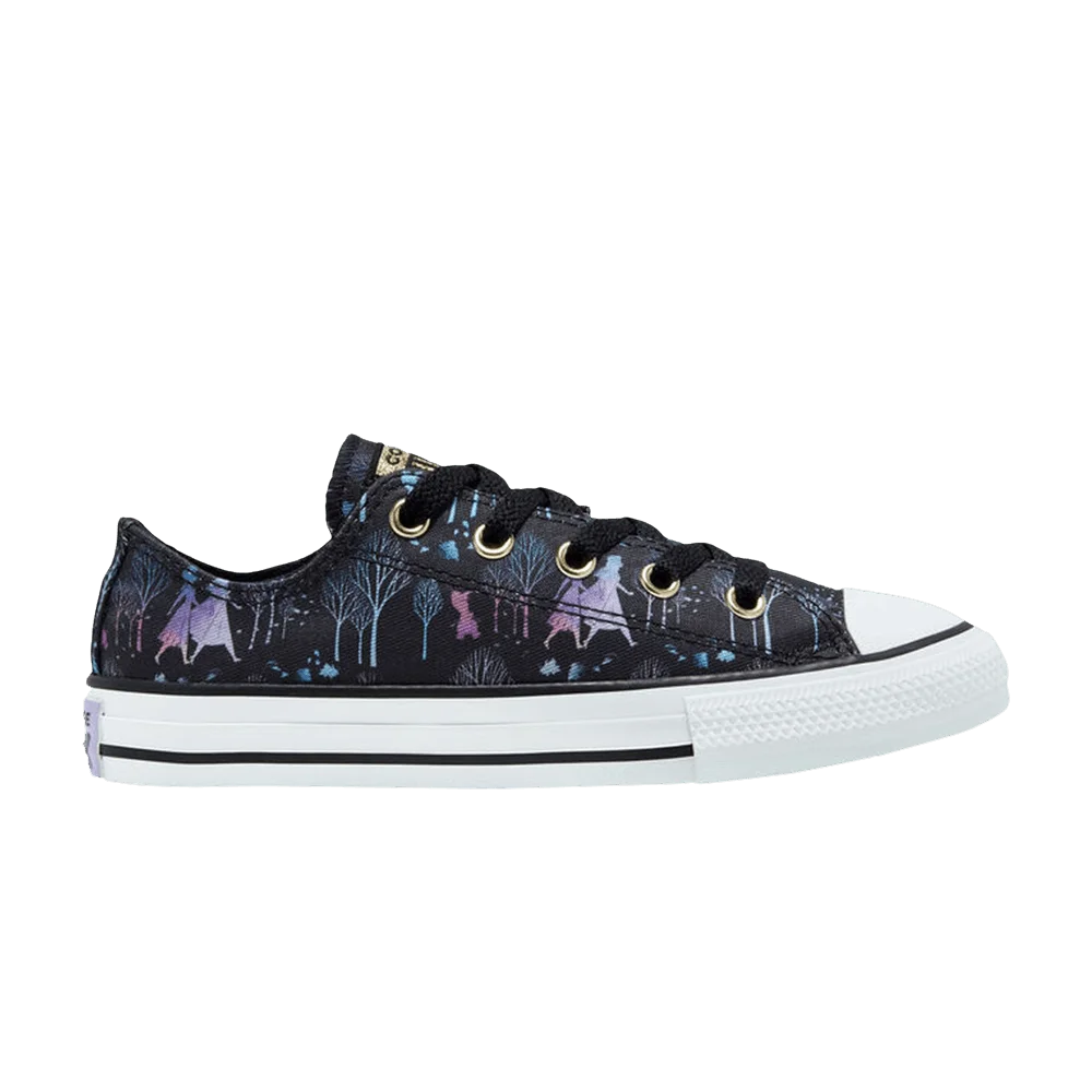 Krossovki-Frozen-2-x-Converse-Chuck-Taylor-All-Star-Low-GS-Enchanted-Forest