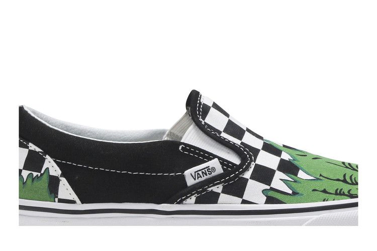 Кроссовки Vans Marvel x Classic Slip On 'Hulk'