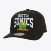 Mitchell-Ness-Black-Seattle-SuperSonics-Hardwood-Classics-Big-Time-Pro-Snapback-Hat-100x100
